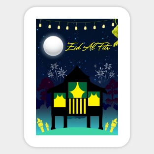 Eid Al Fitr Mubarak Celebrations Sticker